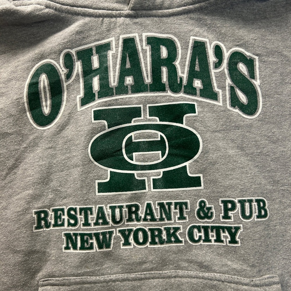 Power-Tek Performance Gear O'Hara's Restaurant & Pub NYC Hoodie Mens Gray Small - Picture 3 of 7